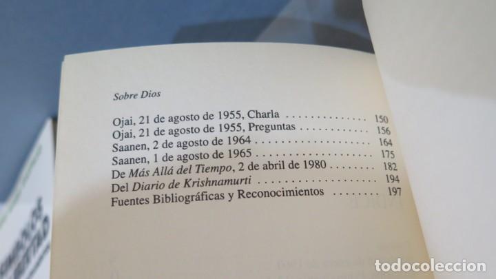 Libros de segunda mano: SOBRE DIOS. KRISHNAMURTI - Foto 3