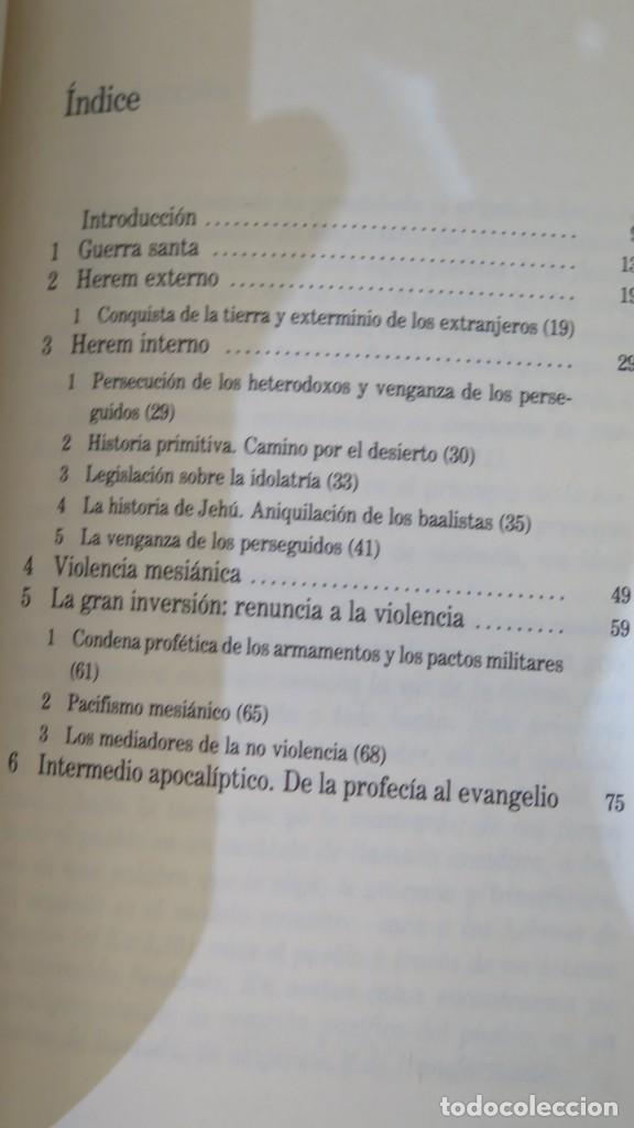 Libros de segunda mano: DIOS Y LA VIOLENCIA EN EL ANTIGUO TESTAMENTO. PIKAZA - Foto 2