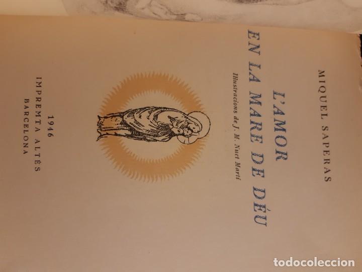 Libros de segunda mano: Lamor en la mare de Deu Miquel Saperas - Foto 3