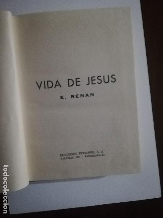 Libros de segunda mano: VIDA DE JESUS. E. RENAN. EDICIONES PETRONEO. 1975. - Foto 2