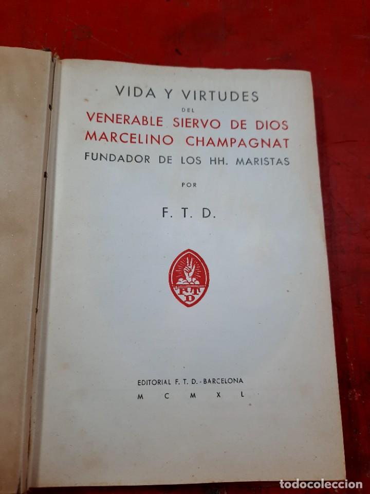 Libros de segunda mano: El venerable Marcelino Champagnat. - Foto 3