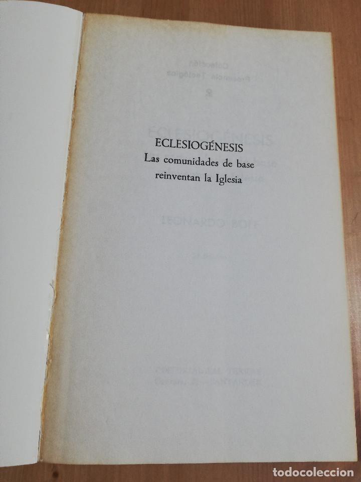 Libros de segunda mano: ECLESIOG&Eacute;NESIS. LAS COMUNIDADES DE BASE REINVENTAN LA IGLESIA (LEONARDO BOFF) - Foto 2
