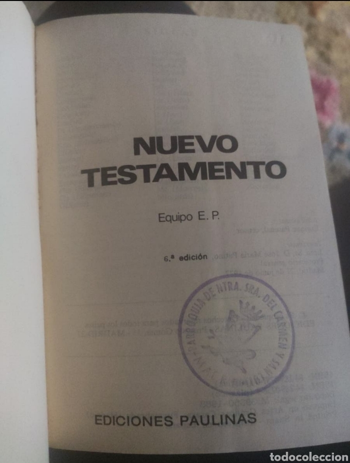 Libros de segunda mano: Nuevo Testamento. Ediciones Paulinas 1977. ASM - Foto 2