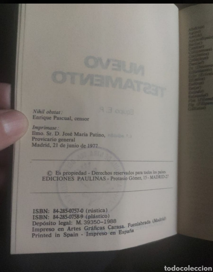 Libros de segunda mano: Nuevo Testamento. Ediciones Paulinas 1977. ASM - Foto 3