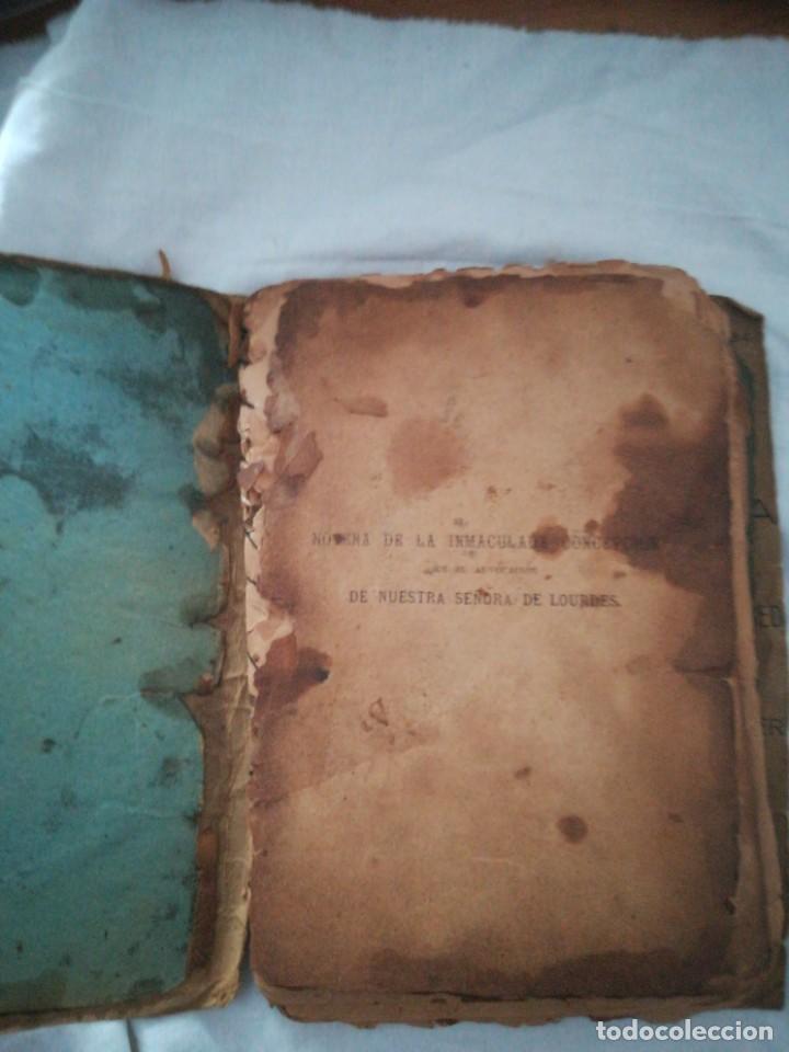 Libros de segunda mano: Novena de la inmaculada concepcion advocacion nuestra se&ntilde;ora de lourdes 1890