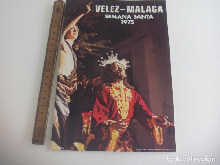 Libros de segunda mano: SEMANA SANTA guion. 1975. VELEZ-MALAGA. programa.