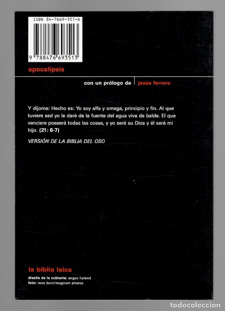 Libros de segunda mano: Apocalipsis - Con un pr&oacute;logo de Jes&uacute;s Ferrero - Foto 2