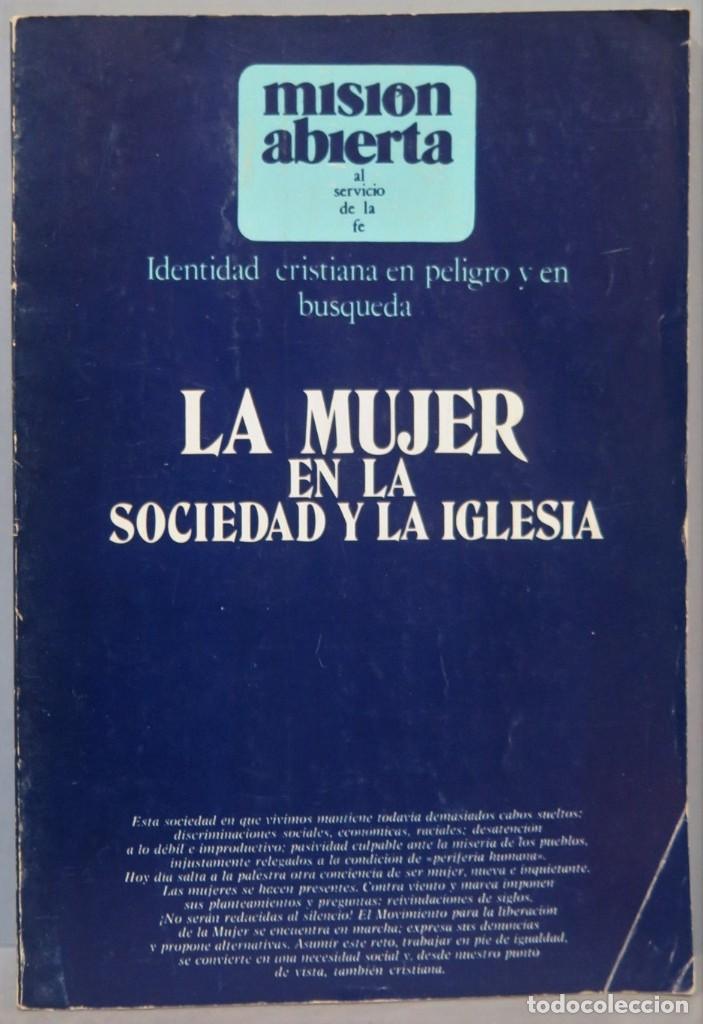 Libri di seconda mano: LA MUJER EN LA SOCIEDAD Y LA IGLESIA