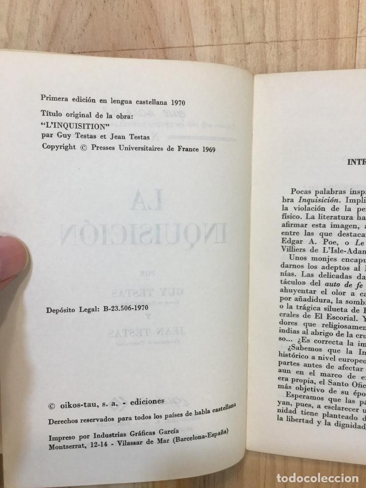 Libros de segunda mano: La inquisici&oacute;n - Guy Testas - Jean Testas - Foto 2
