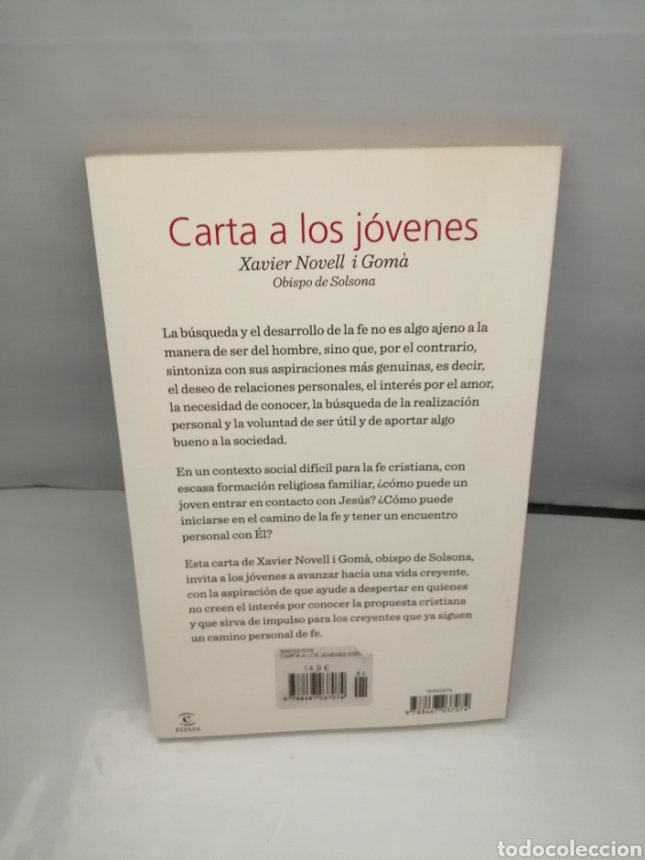 Libros de segunda mano: Carta a los j&oacute;venes (Primera edici&oacute;n) - Foto 2