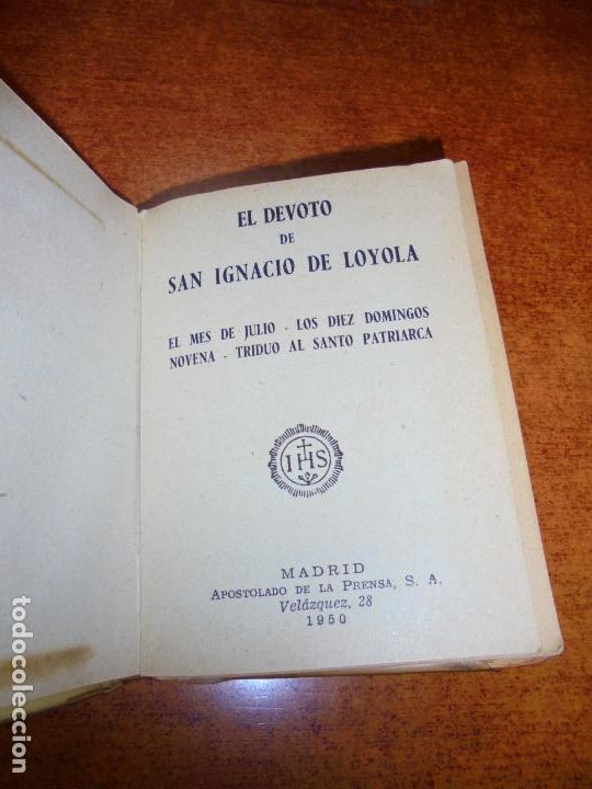 Libros de segunda mano: LIBRO RELIGIOSO 1956: EL DEVOTO DE SAN IGNACIO DE LOYOLA - Foto 4