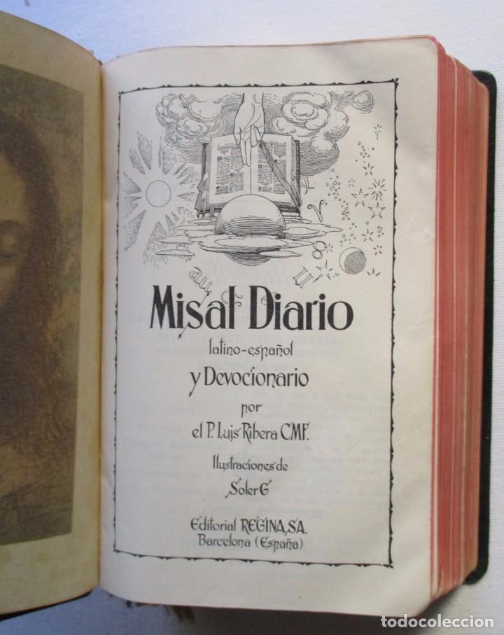Libros de segunda mano: MISAL DIARIO Y DEVOCIONARIO Regina 1954- 5&ordf; Edici&oacute;n