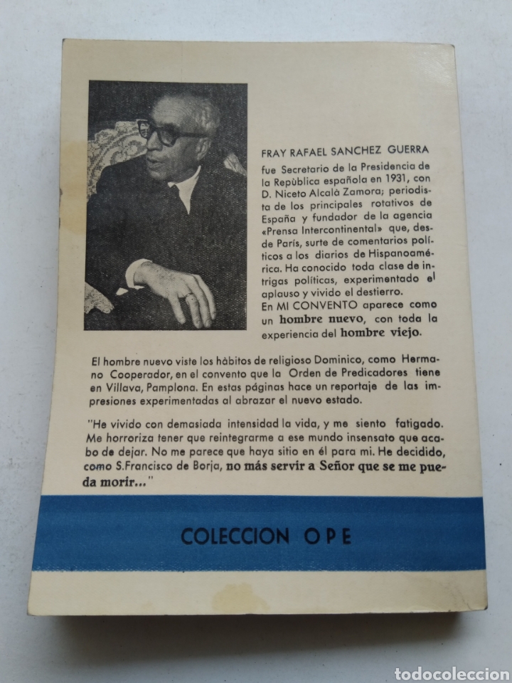 Libros de segunda mano: MI CONVENTO/RAFAEL S&Aacute;NCHEZ GUERRA - Foto 2