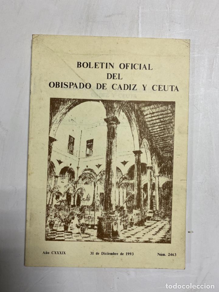 Livres d'occasion: BOLETIN OFICIAL DEL OBISPADO DE CADIZ Y CEUTA. A&Ntilde;O CXXXIX. 31 DICIEMBRE DE 1993. N&ordm; 2463. VER