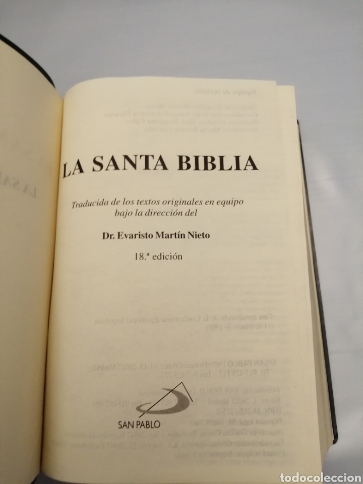 Libros de segunda mano: La Santa Biblia (18 edici&oacute;n) - Foto 4