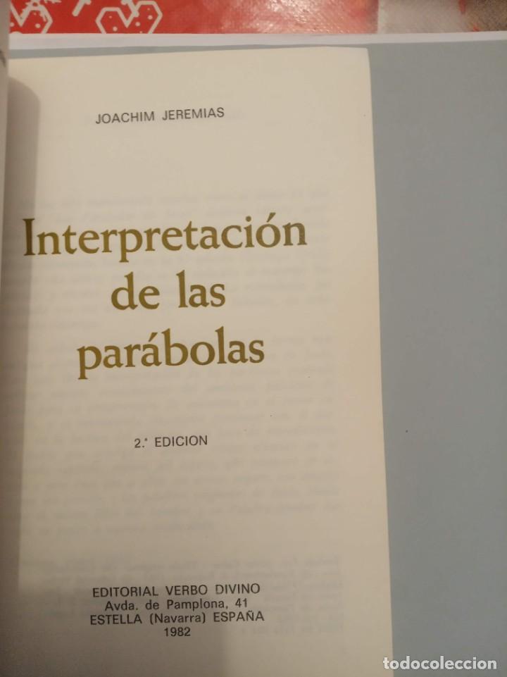 Libros de segunda mano: INTERPRETACION DE LAS PARBOLAS,JOACHIM JEREMIAS - Foto 2