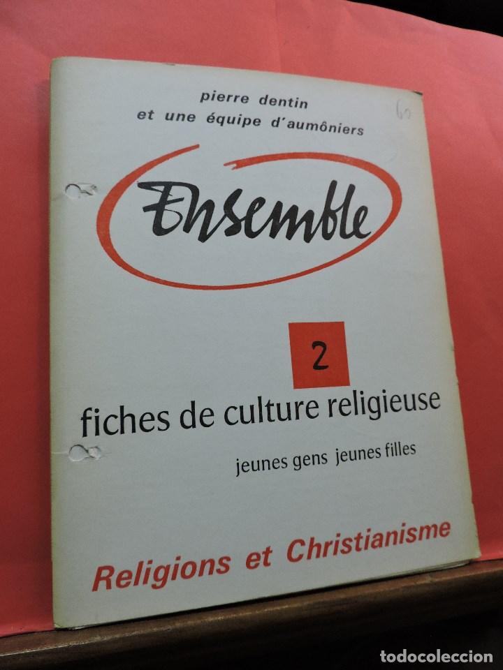 Second hand books: Ensemble 2 fiches de culture religieuse jeunes gens jeunes filles. Religions et Christianisme