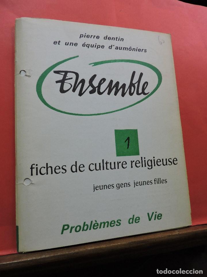 Second hand books: Ensemble 1 fiches de culture religieuse jeunes gens jeunes filles. Probl&egrave;mes de Vie