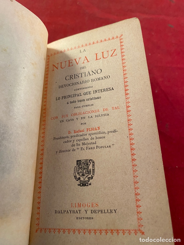Libros de segunda mano: LA NUEVA LUZ DEL CRISTIANO DEVOCIONARIO ROMANO
