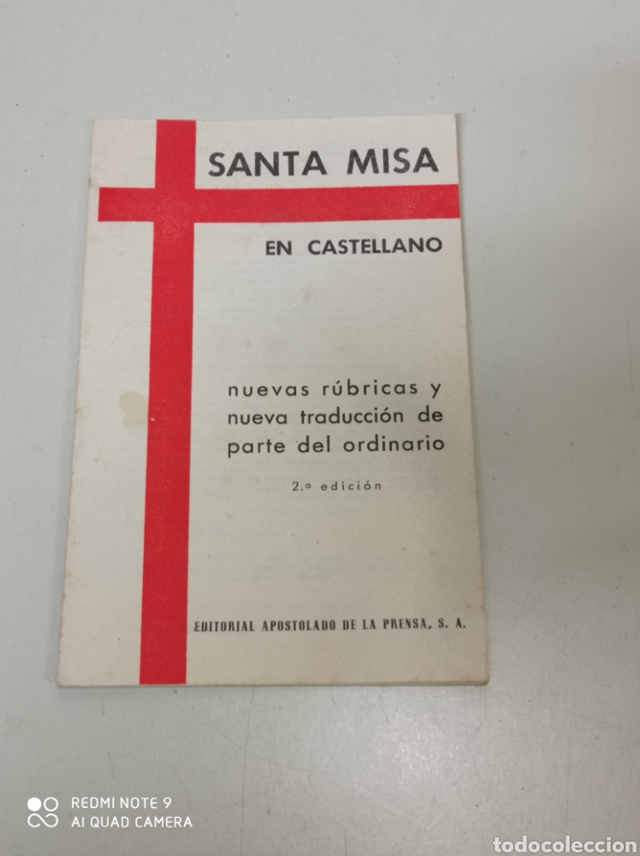 Libros de segunda mano: Librillo santa misa editorial apostolado de la prensa.