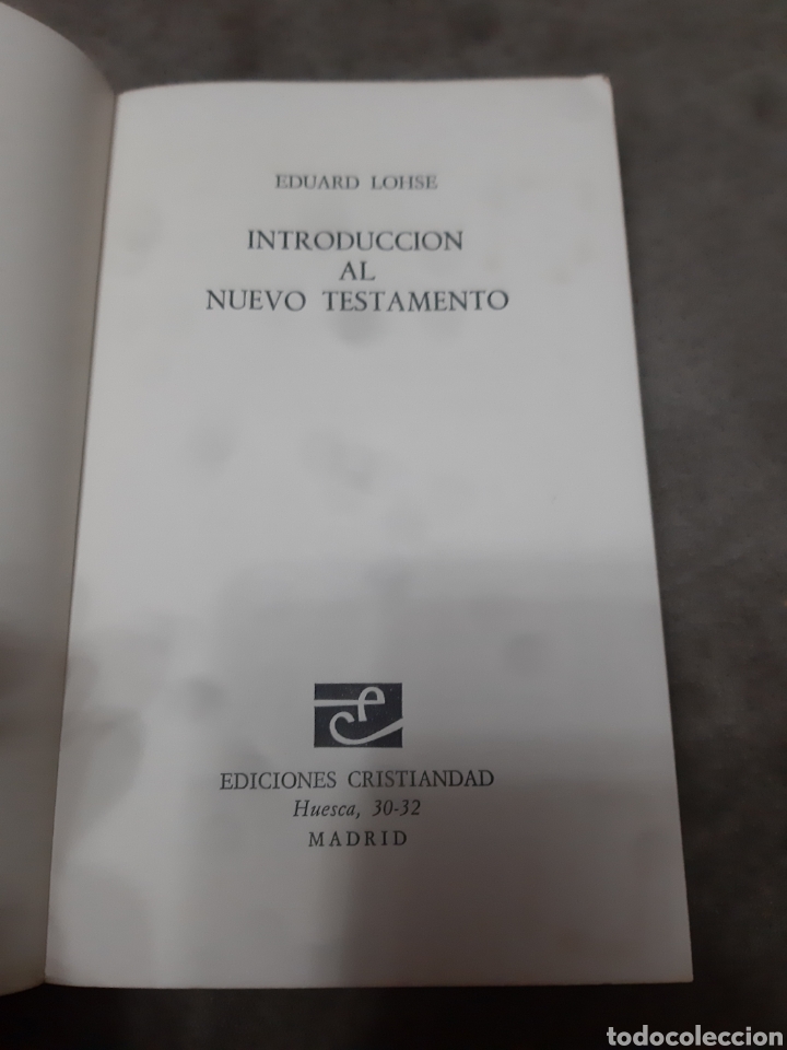 Libros de segunda mano: Libro Introducci&oacute;n al Nuevo Testamento (1.975) - Foto 5