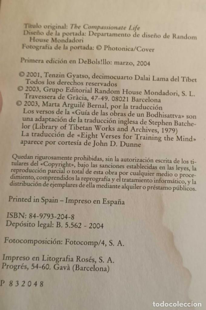 Libros de segunda mano: ❤️ Libro Con el coraz&oacute;n abierto. Dalai Lama, 2004 ❤️ - Foto 4