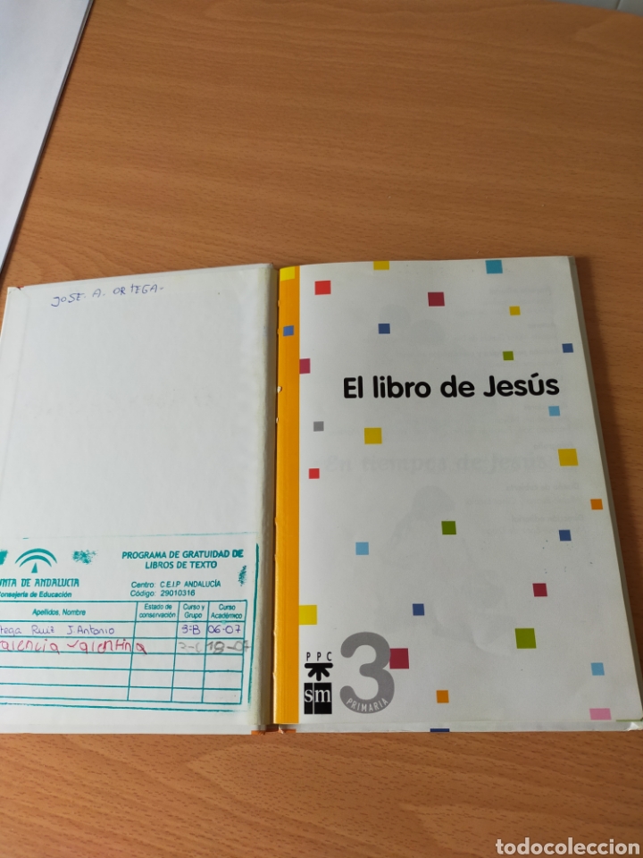 Libros de segunda mano: El libro de Jes&uacute;s editorial SM 3&ordm; de primaria - Foto 2