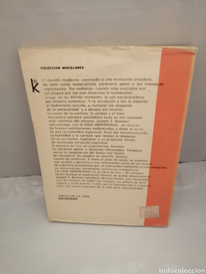 Libros de segunda mano: LA VIDA IMPERSONAL - Foto 2