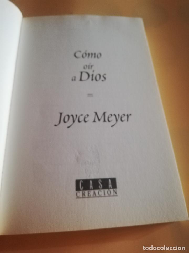 Libros de segunda mano: COMO OIR A DIOS. JOYCE MEYER. CASA CREACION. 2003. - Foto 2