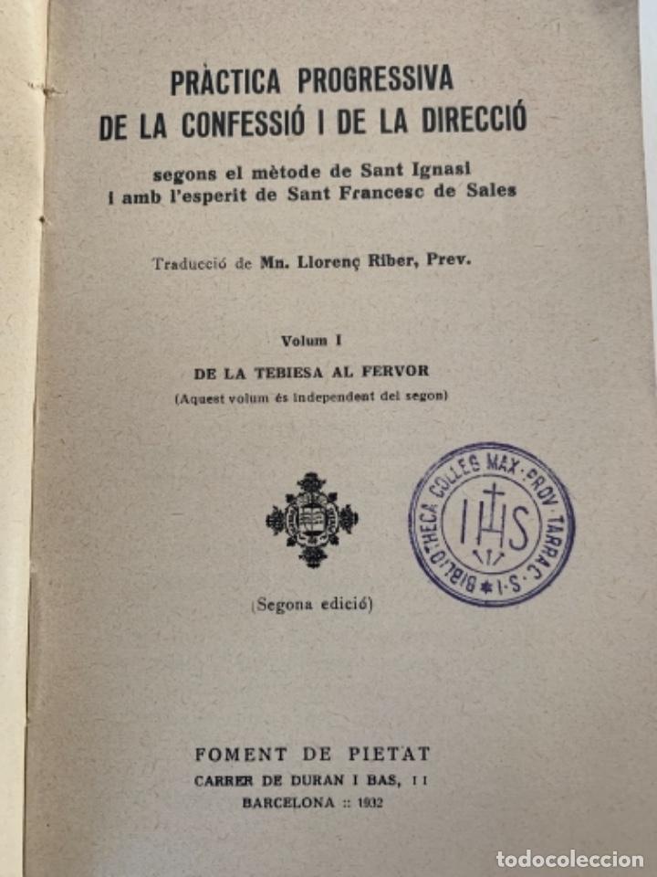 Libros de segunda mano: Pr&agrave;ctica Progressiva de la confessi&oacute; i de la direcci&oacute;, libro de religi&oacute; - Foto 2