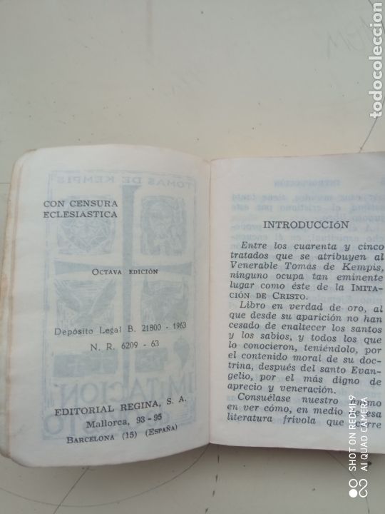 Libros de segunda mano: PEQUE&Ntilde;O LIBRO: IMITACI&Oacute;N DE CRISTO - Foto 5