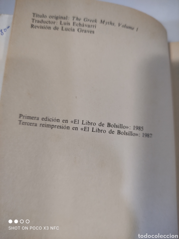 Libros de segunda mano: Los mitos griegos. Robert Graves - Foto 2