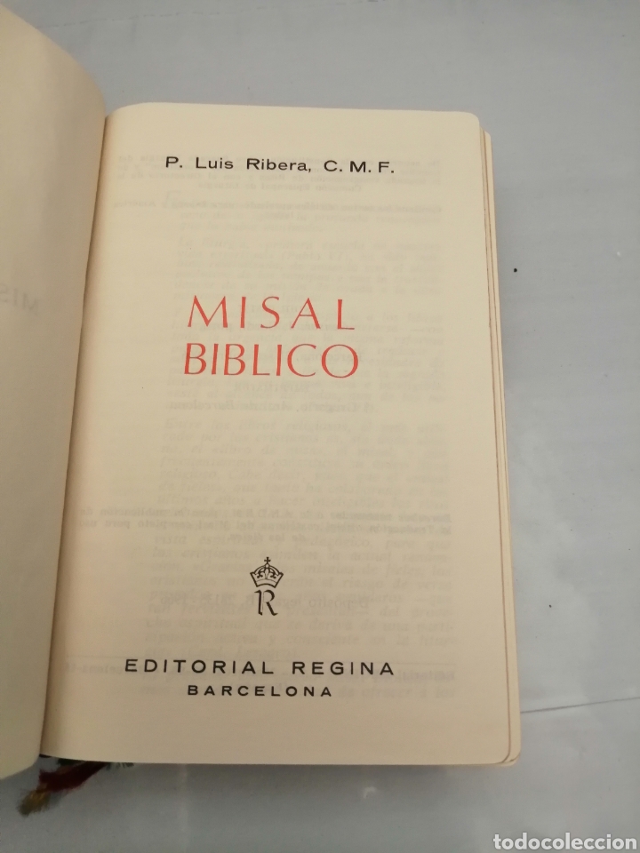 Libros de segunda mano: Misal B&iacute;blico (Perfecto estado) - Foto 2