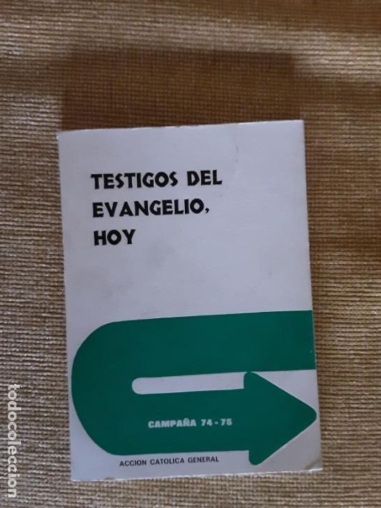 Libros de segunda mano: TESTIGO DEL EVANGELIO HOY. Acci&oacute;n Cat&oacute;lica General 75-75