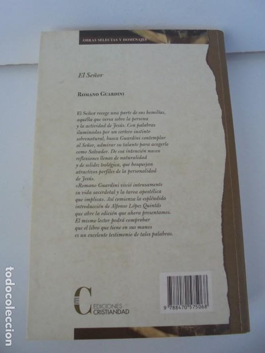 Libros de segunda mano: EL SE&Ntilde;OR. ROMANO GUARDINI. EDICIONES CRISTIANDAD. 2002. - Foto 19