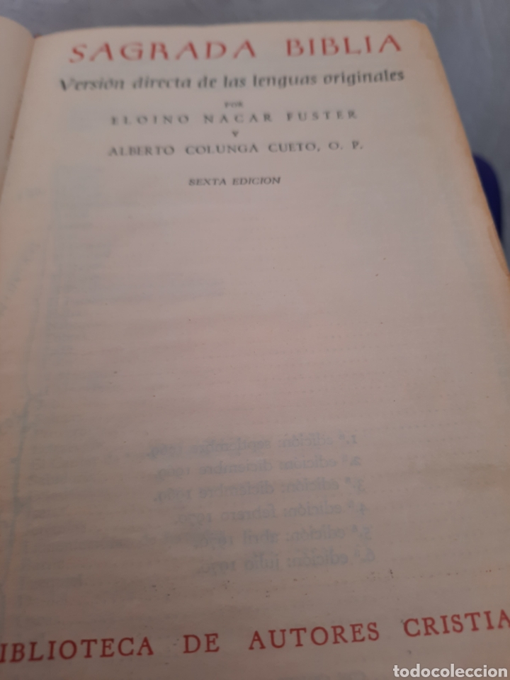 Libros de segunda mano: Sagrada Biblia - Foto 4