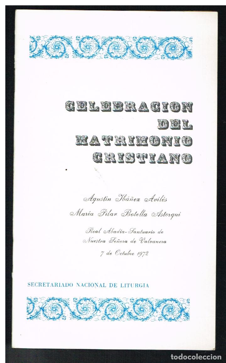 Gebrauchte B&uuml;cher: CELEBRACION DEL MATRIMONIO CRISTIANO - 1972