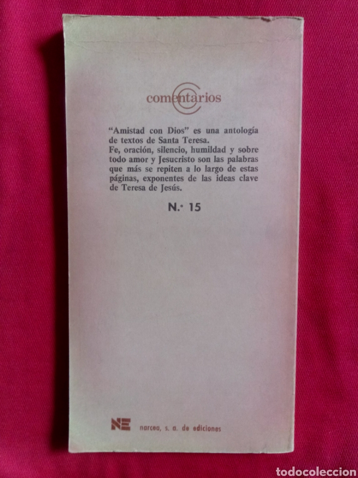 Libros de segunda mano: TERESA DE JES&Uacute;S AMISTAD CON DIOS, NARCEA EDICIONES 1981 - Foto 2