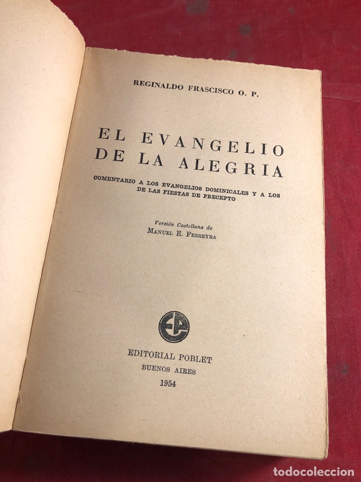 Libros de segunda mano: EL EVANGELIO DE LA ALEGRIA - Foto 2