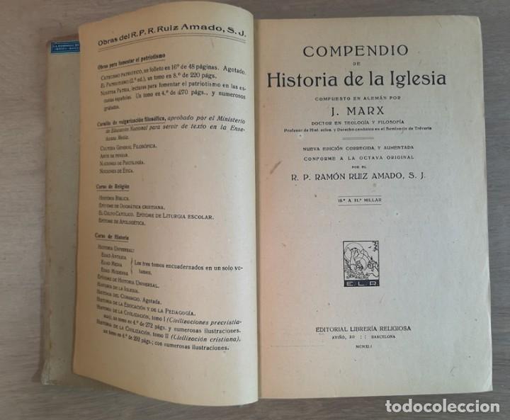 Libros de segunda mano: Compendio de la Historia de la Iglesia - Foto 4