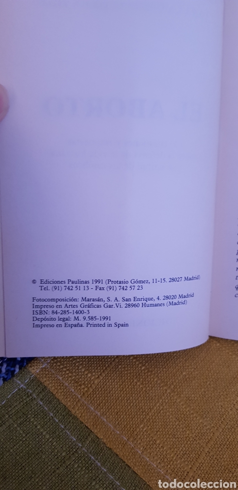 Libros de segunda mano: Libro El Aborto. Ediciones Paulinas - Foto 7