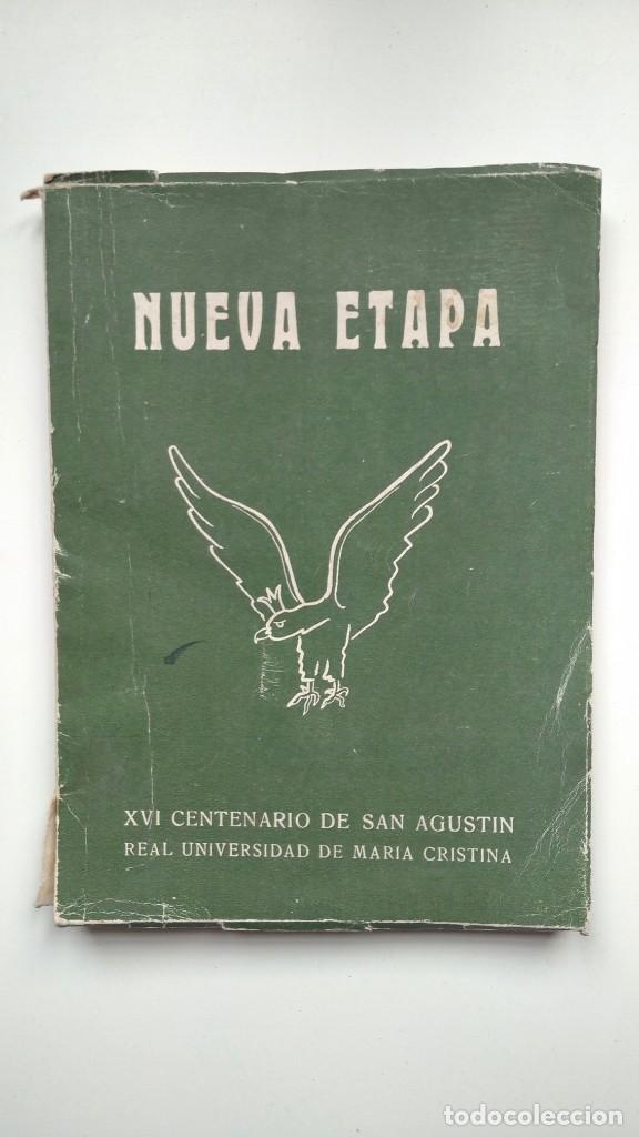 Libros de segunda mano: Nueva Etapa - XVI Centenario de San Agust&iacute;n - Real Universidad de Mar&iacute;a Cristina, 1954