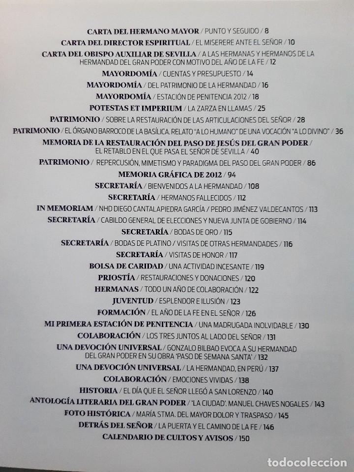 Libros de segunda mano: ANUARIO GRAN PODER 2012 SEMANA SANTA EN SEVILLA EC TM - Foto 7