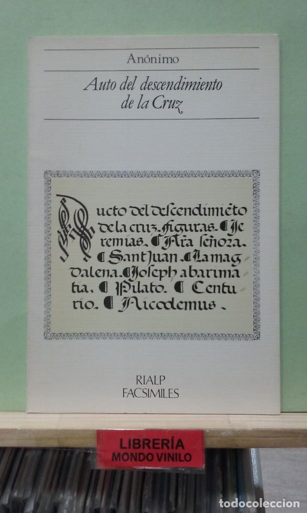 Libros de segunda mano: Auto del descendimiento de la Cruz. An&oacute;nimo - Foto 1