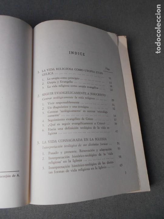 Libros de segunda mano: LA UTOPIA DE LA VIDA RELIGIOSA - Foto 3