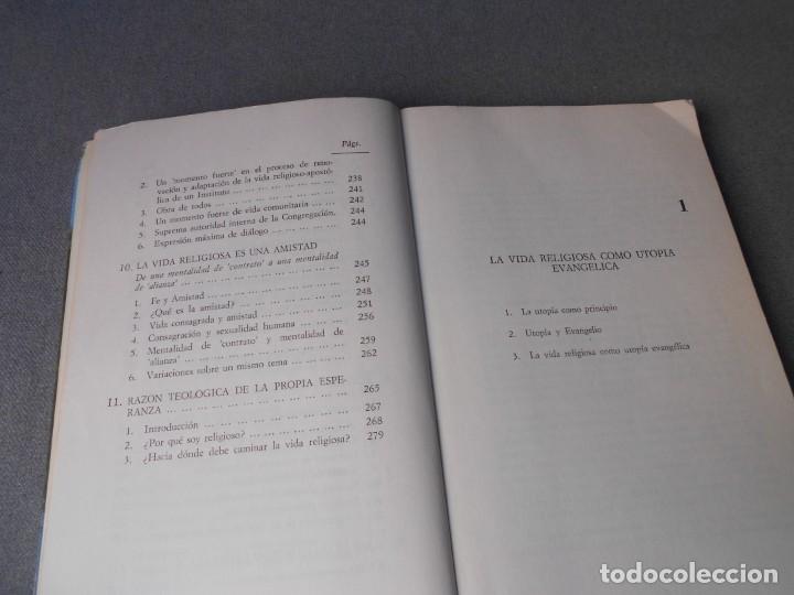 Libros de segunda mano: LA UTOPIA DE LA VIDA RELIGIOSA - Foto 4