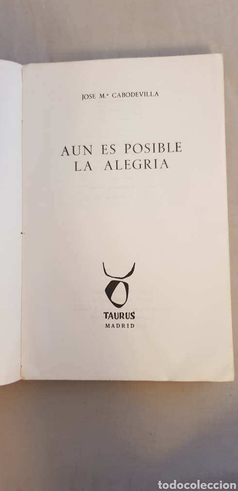 Libros de segunda mano: Libro A&Uacute;N ES POSIBLE LA ALEGR&Iacute;A, 1969 - Foto 5