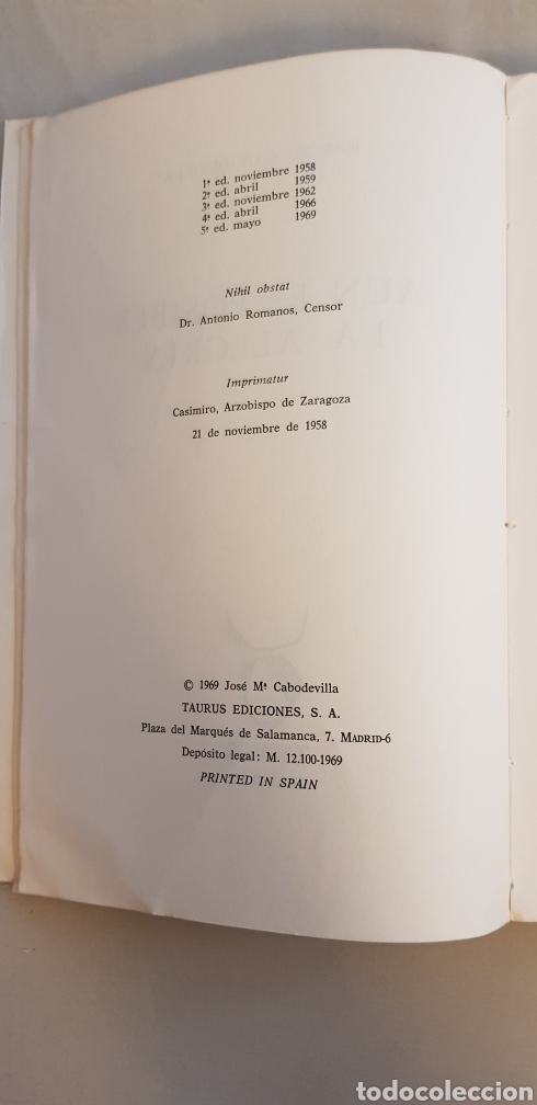 Libros de segunda mano: Libro A&Uacute;N ES POSIBLE LA ALEGR&Iacute;A, 1969 - Foto 6