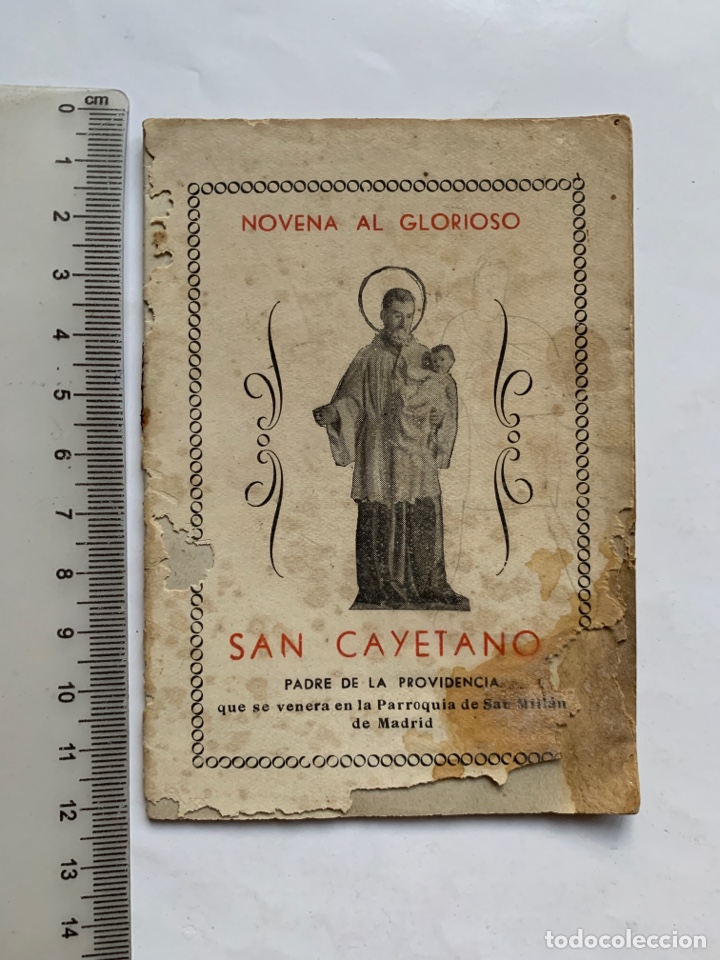 Libros de segunda mano: NOVENA AL GLORIOSO SAN CAYETANO. PARROQUIA DE SAN MILL&Aacute;N, MADRID. 1955.