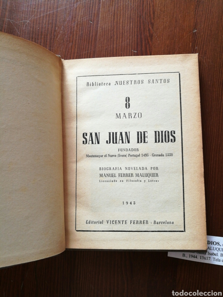 Libros de segunda mano: San Juan de Dios - Foto 2